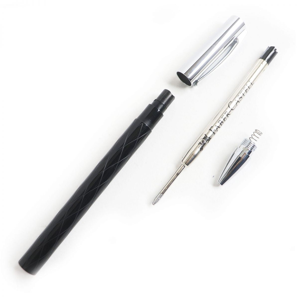 Faber-Castell Ambition Rhombus Ballpoint Pen Black Silver