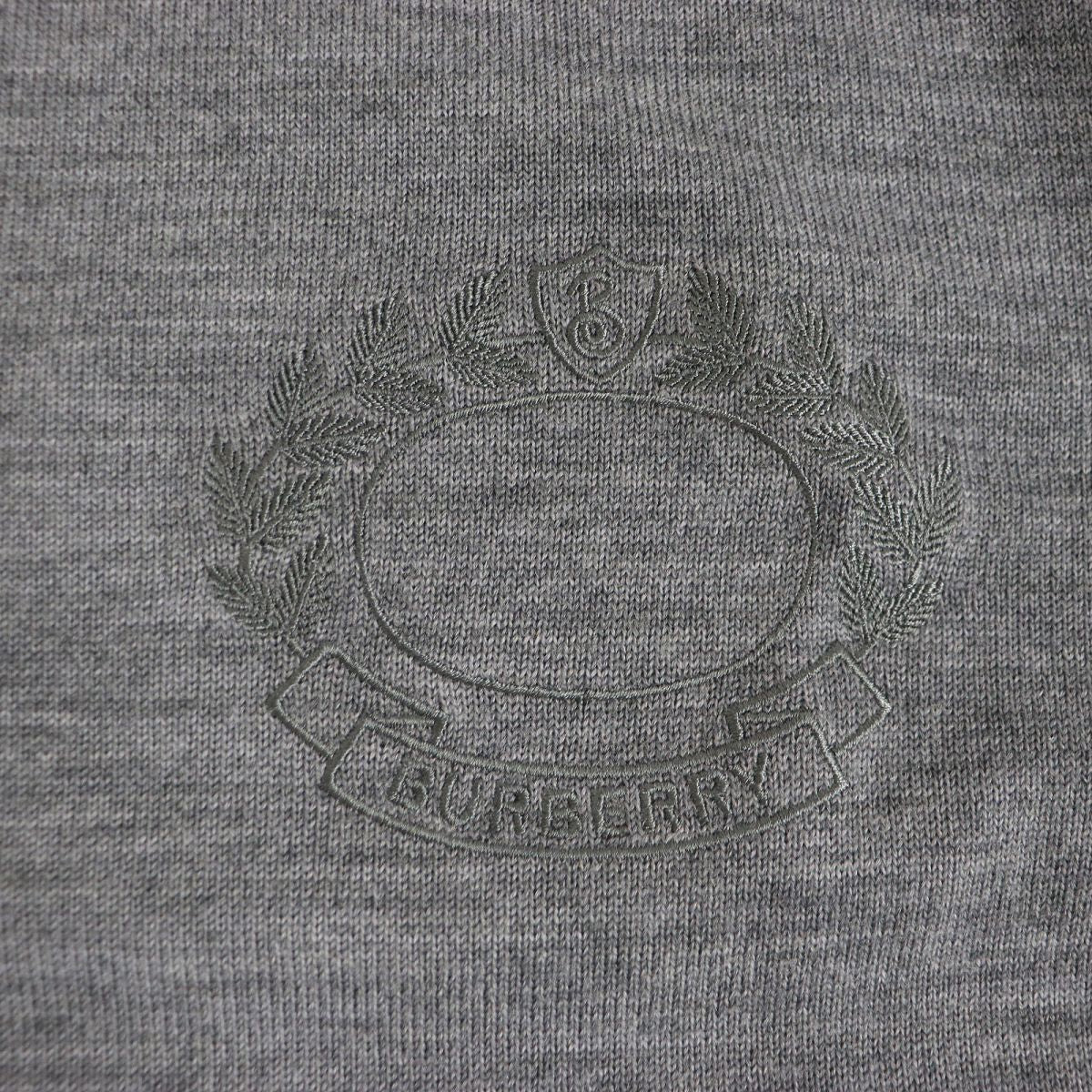 Burberry XS Logo Crew Neck Sweater Gray