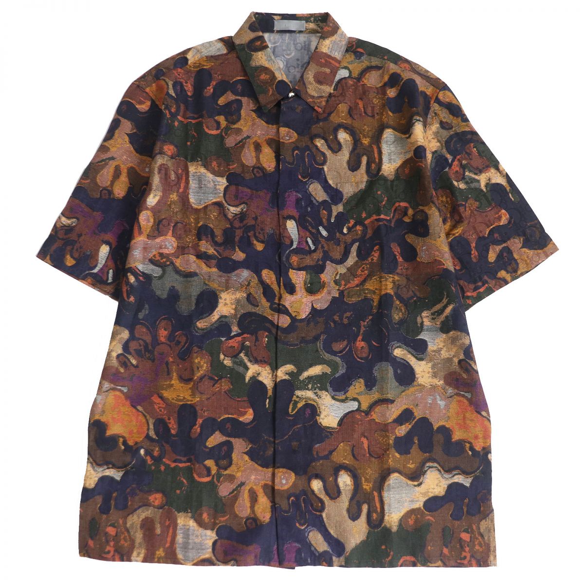 Dior Camo Oblique Jacquard Shirt 37