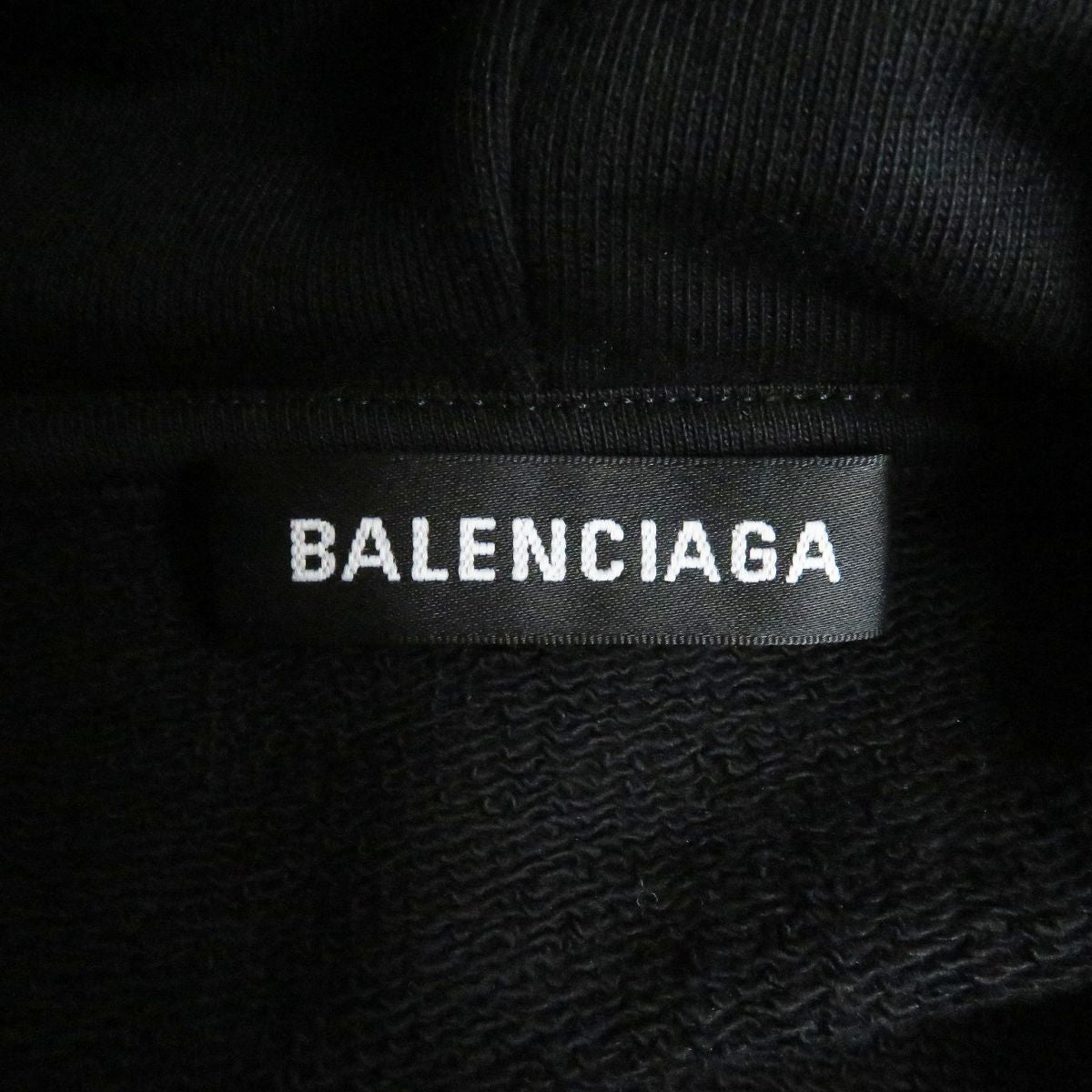 Balenciaga Cotton Hoodie Black S