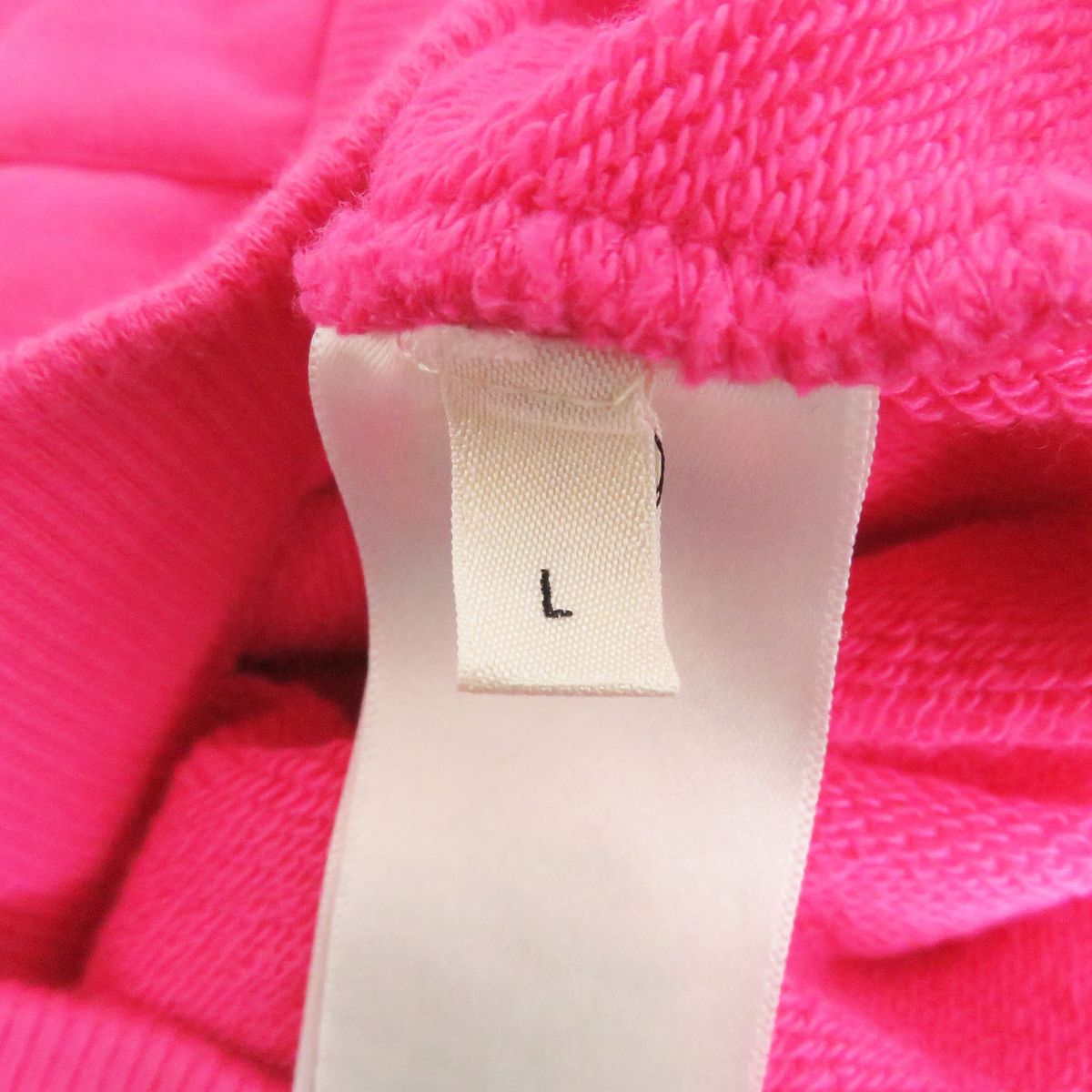 Celine Cotton Hoodie Sweatshirt Pink L