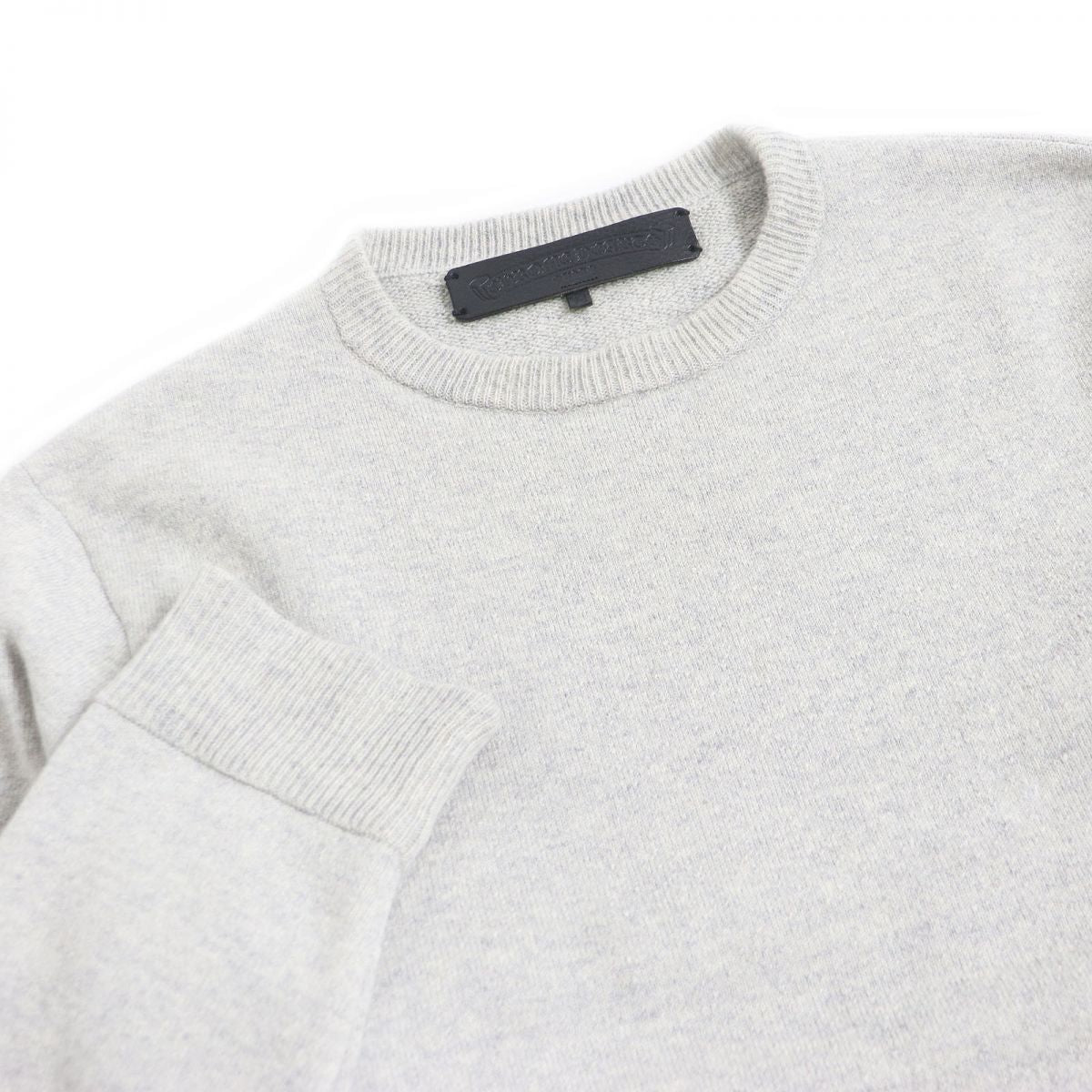 CHROME HEARTS Cashmere Crew Neck Sweater, Light Gray, M