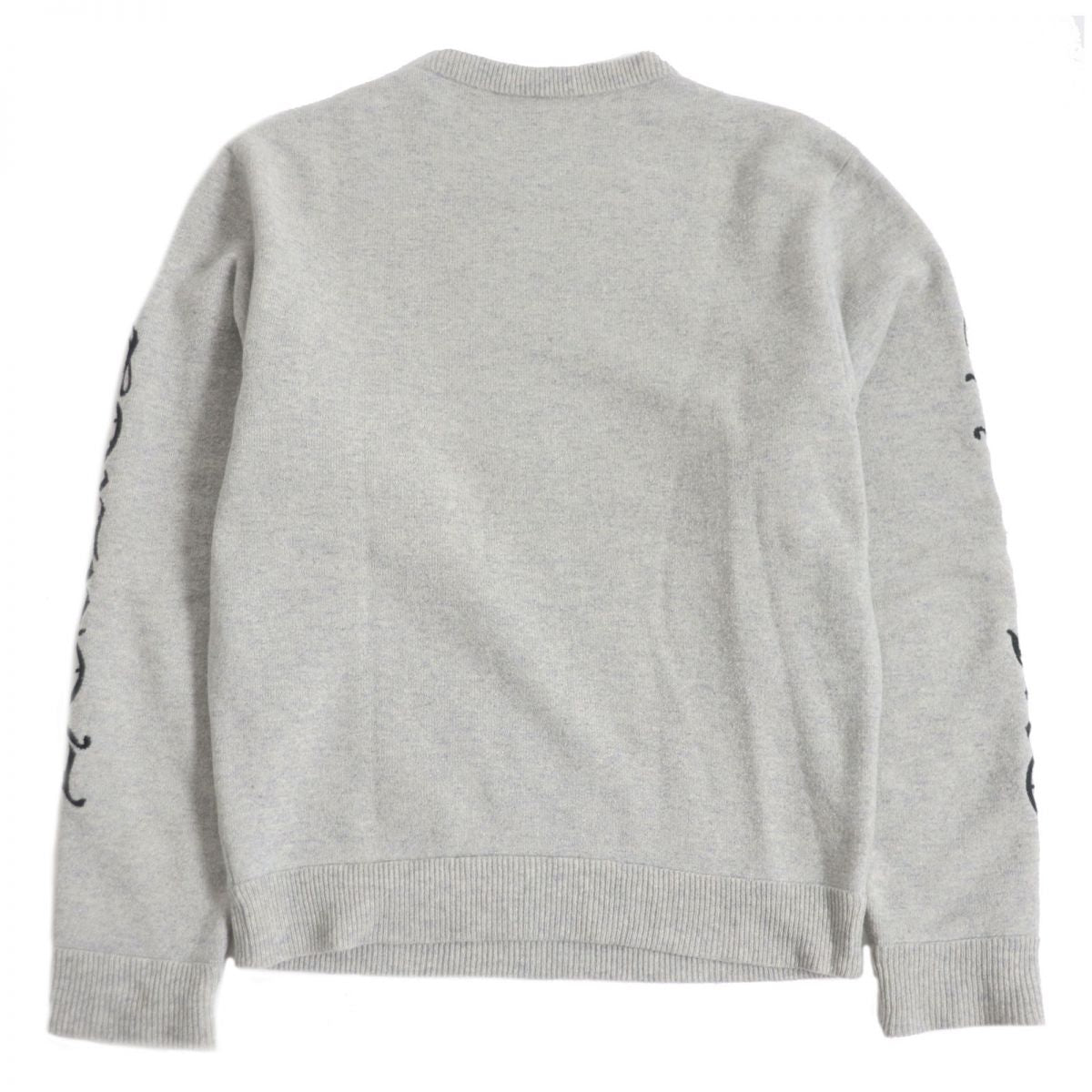 CHROME HEARTS Cashmere Crew Neck Sweater, Light Gray, M