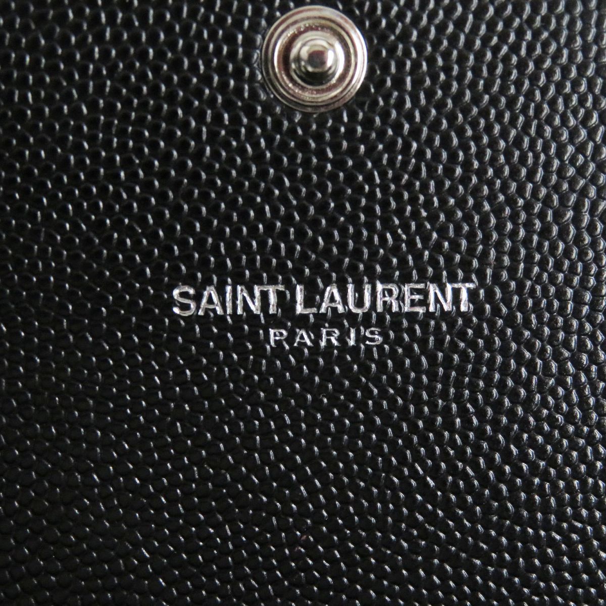 Saint Laurent Studded Leather Bifold Wallet Black