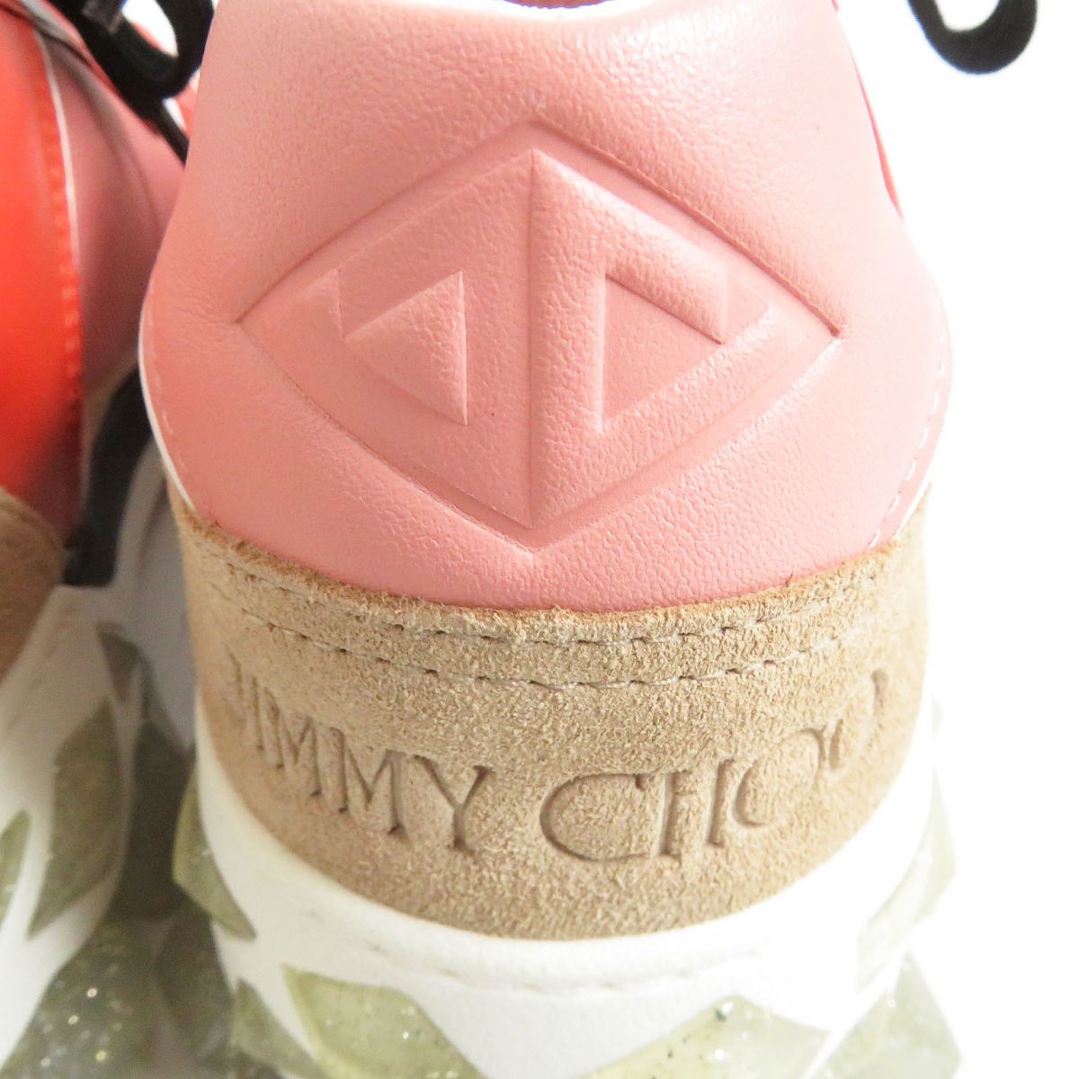 Jimmy Choo Diamond X Trainer Sneakers Orange