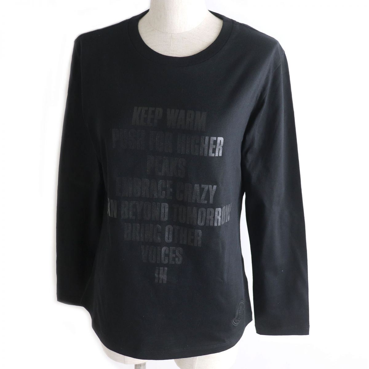 Moncler Cotton Long Sleeve T-Shirt Black XS