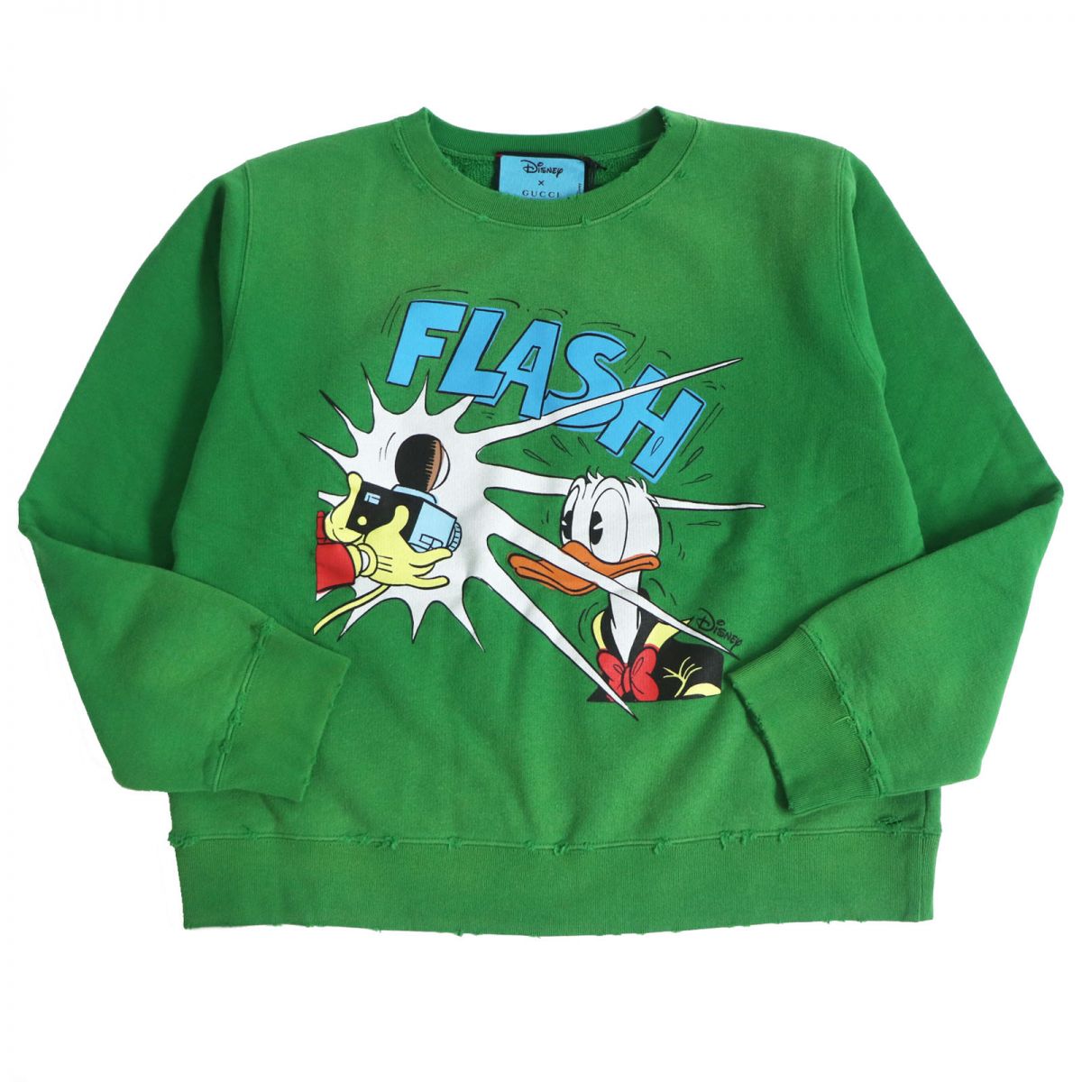 Gucci Disney Donald Duck Distressed Sweatshirt L