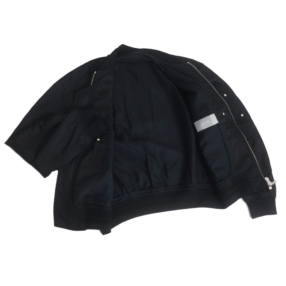 Dior Saddle Pocket Logo Bomber Jacket Black