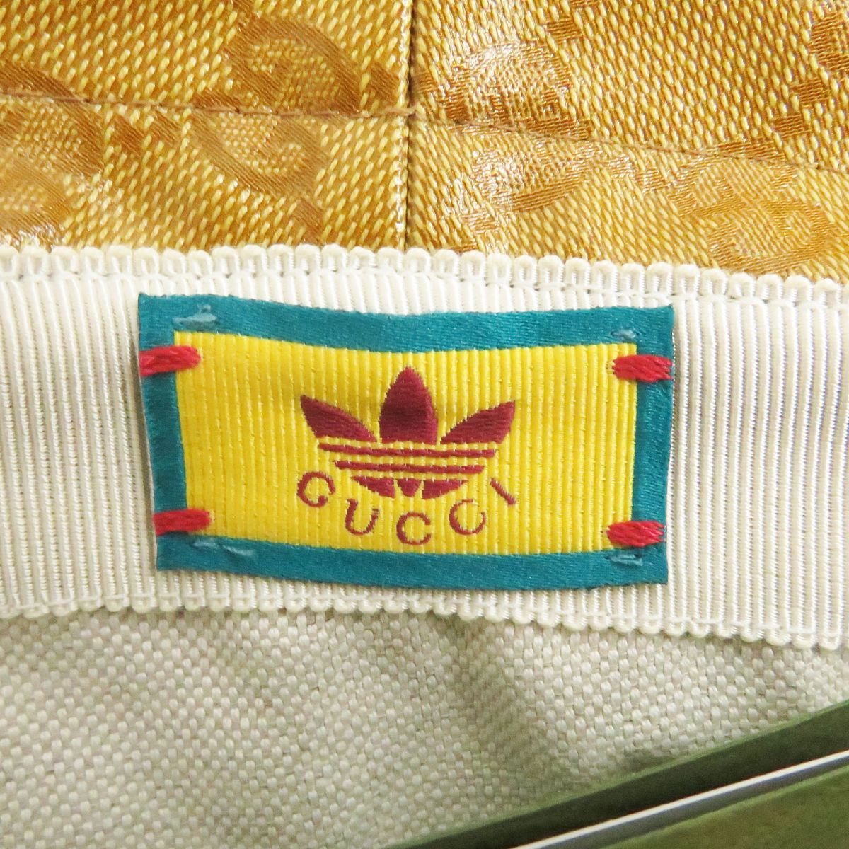 Gucci x Adidas GG Trefoil Bucket Hat Beige S