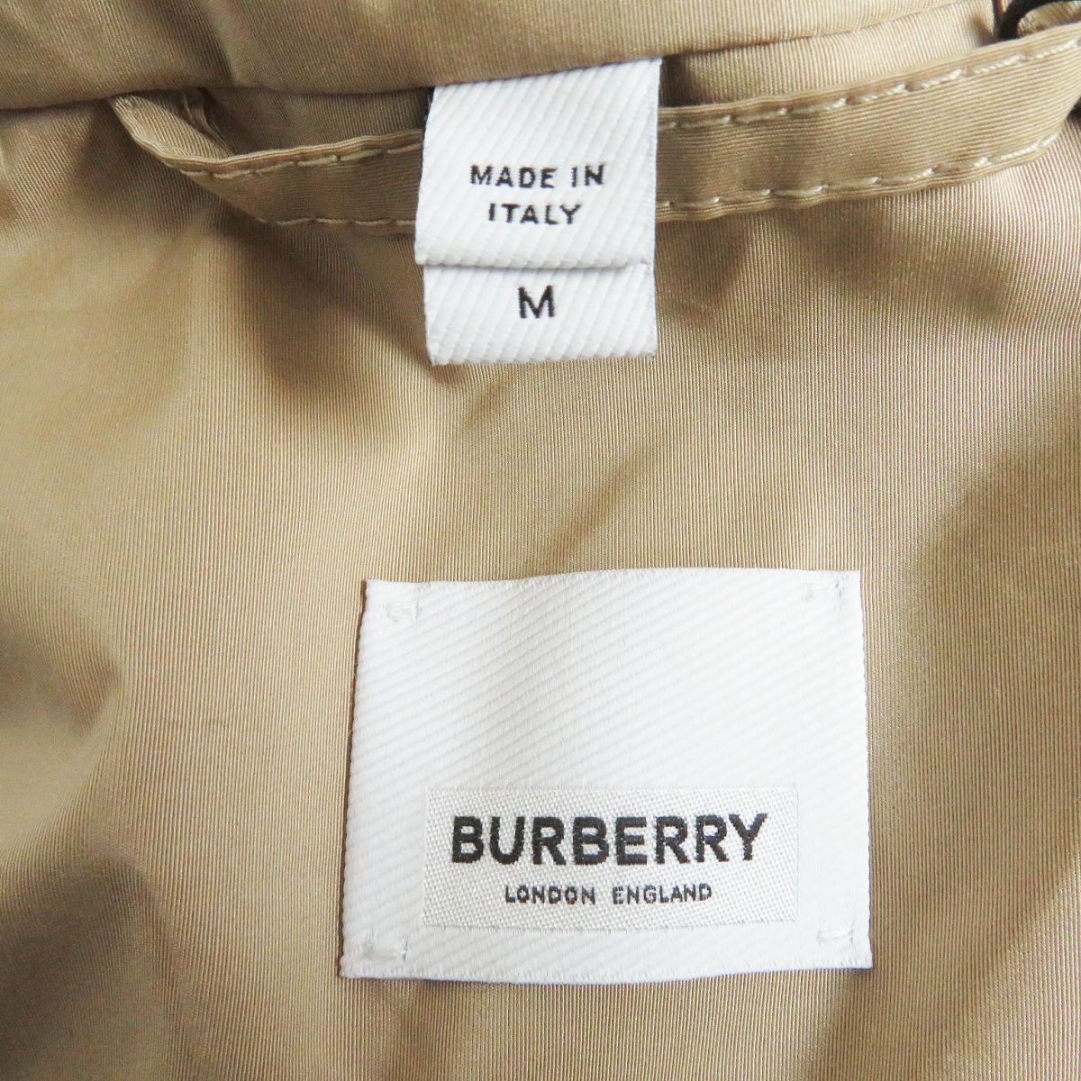 Burberry Hooded Anorak Parka Beige M