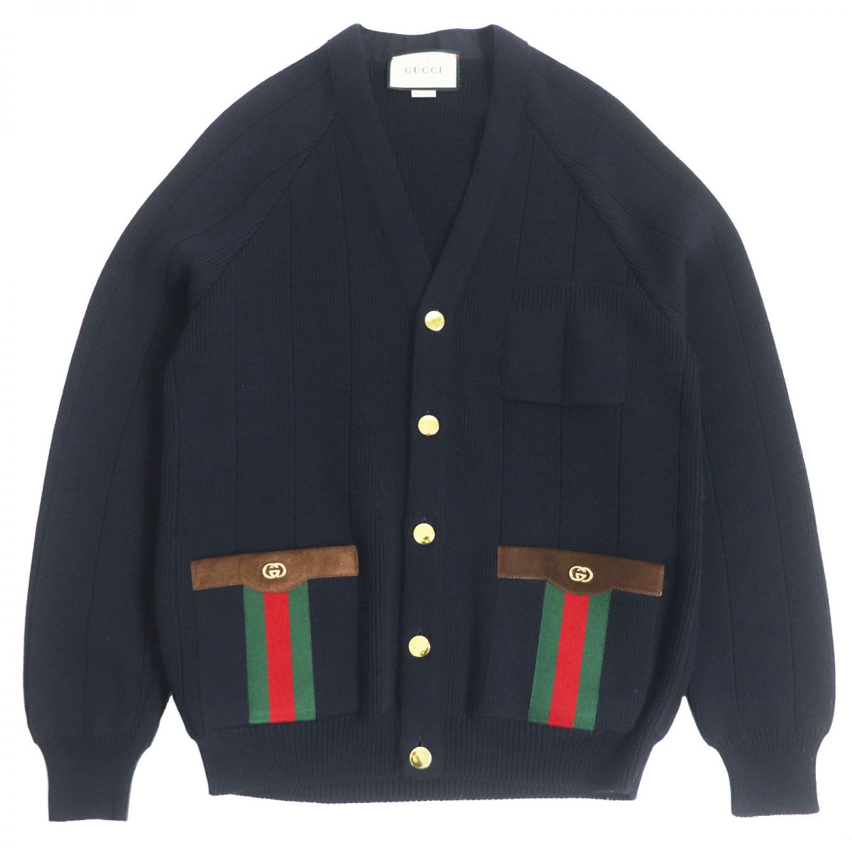 Gucci XS Wool Blend Knit Cardigan Sweater