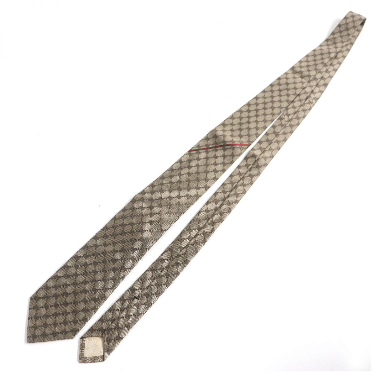 Gucci Silk GG Pattern Web Line Tie