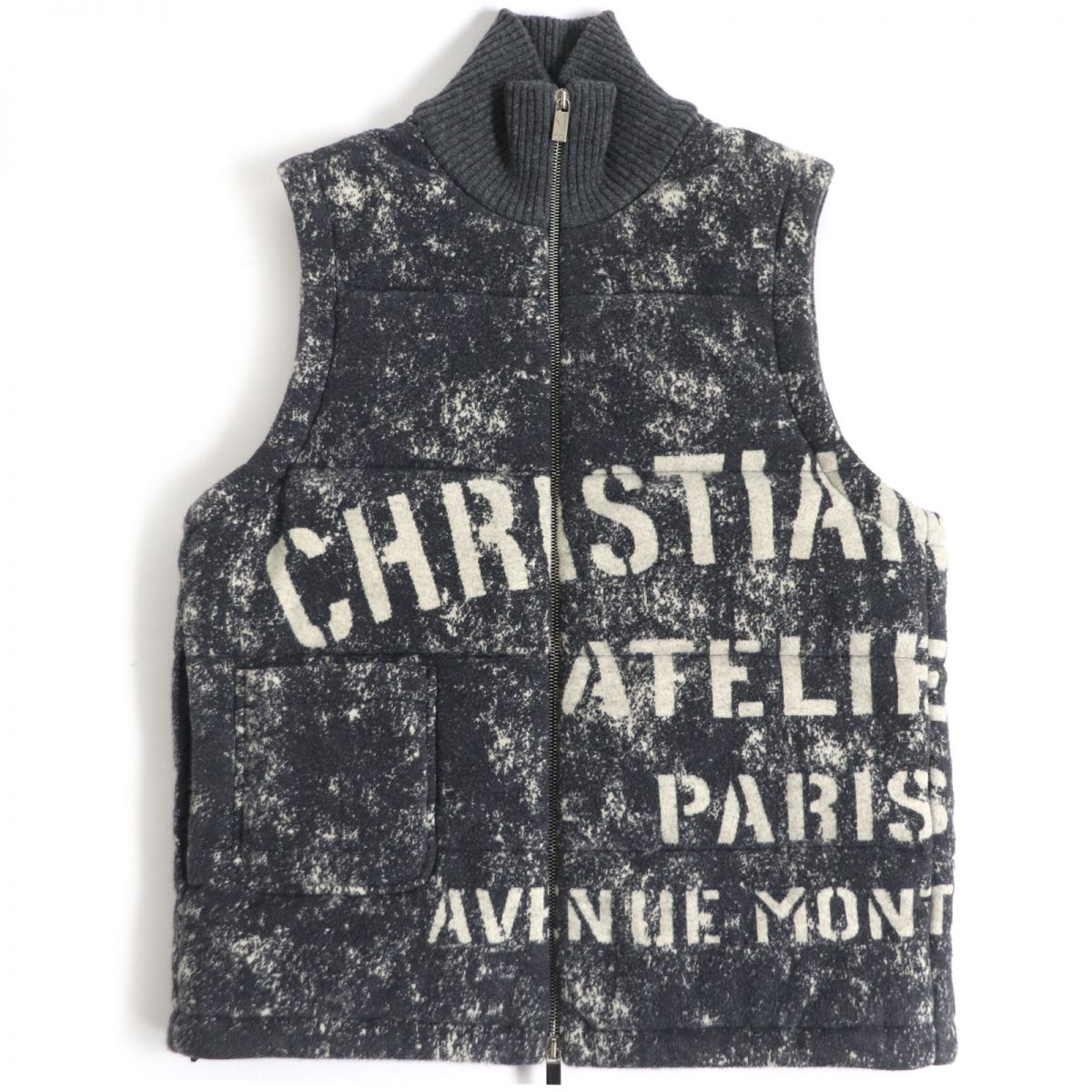 Dior XS ATELIER Logo Padded Vest Gray