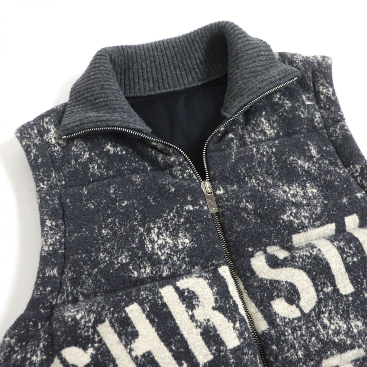 Dior XS ATELIER Logo Padded Vest Gray