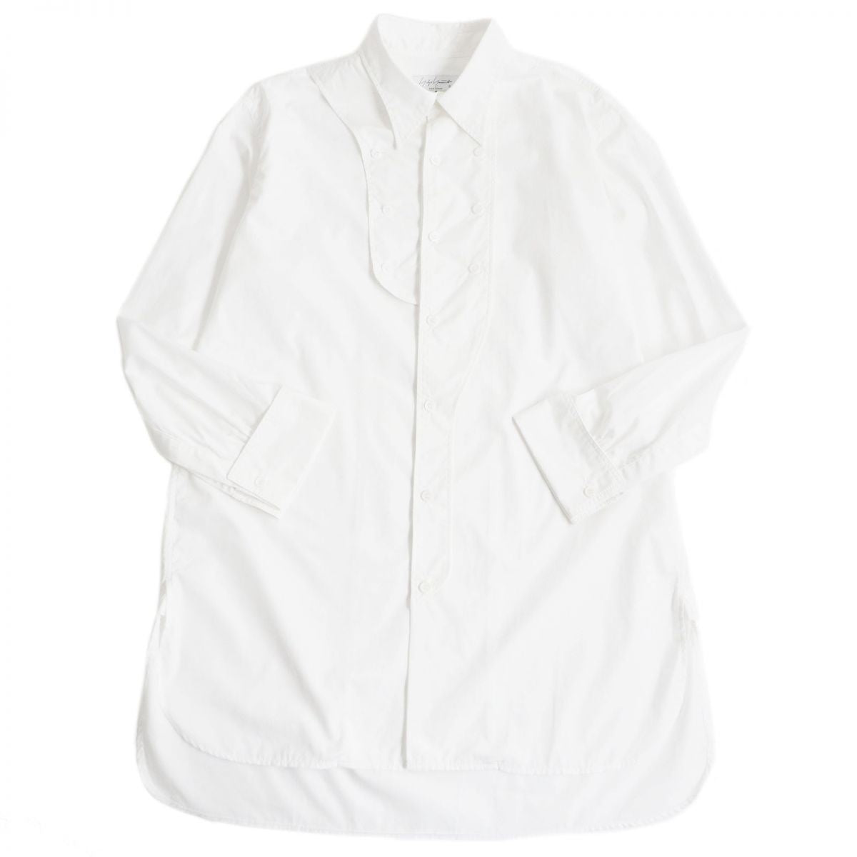 Yohji Yamamoto Multi-Button Cotton Shirt White