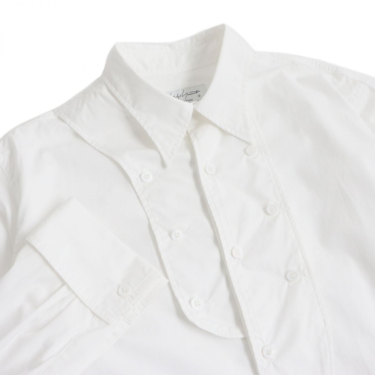 Yohji Yamamoto Multi-Button Cotton Shirt White