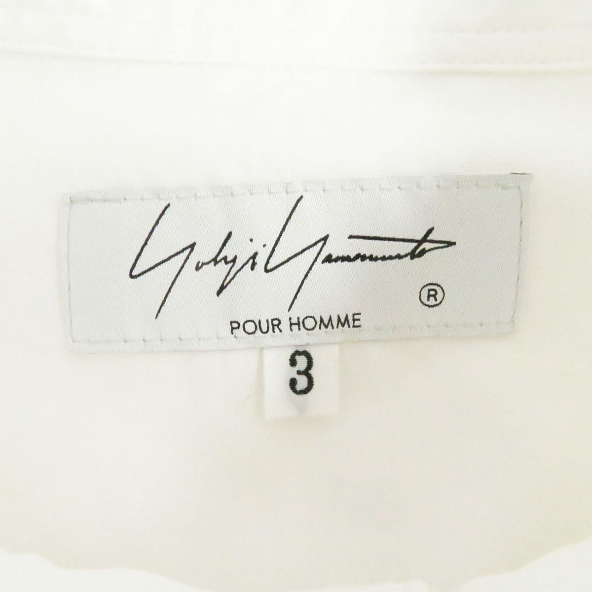 Yohji Yamamoto Multi-Button Cotton Shirt White