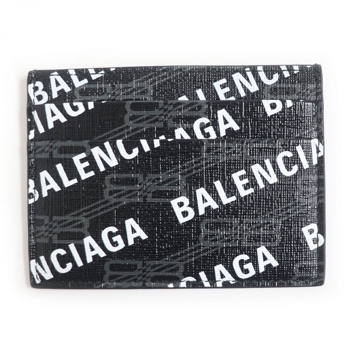 Balenciaga BB Logo Leather PVC Card Holder