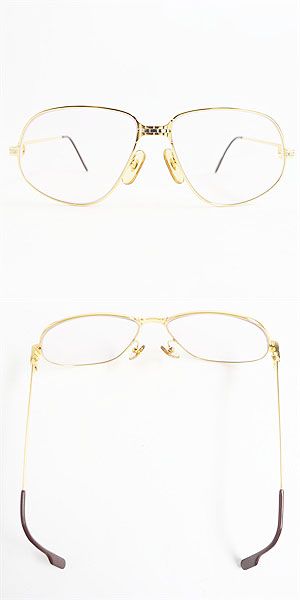 Cartier Maillon PANTHERE Teardrop Glasses Gold Bordeaux