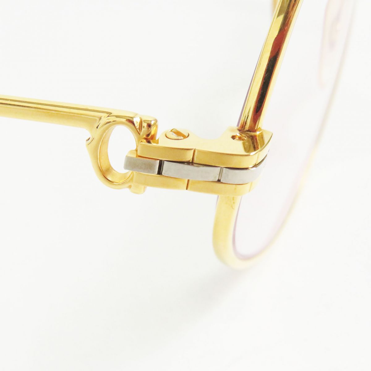 Cartier Maillon PANTHERE Teardrop Glasses Gold Bordeaux