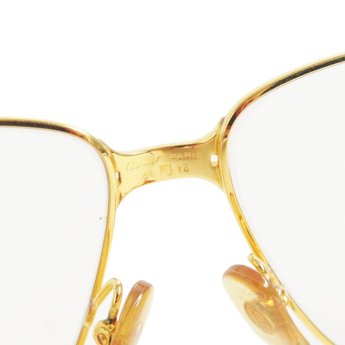 Cartier Maillon PANTHERE Teardrop Glasses Gold Bordeaux