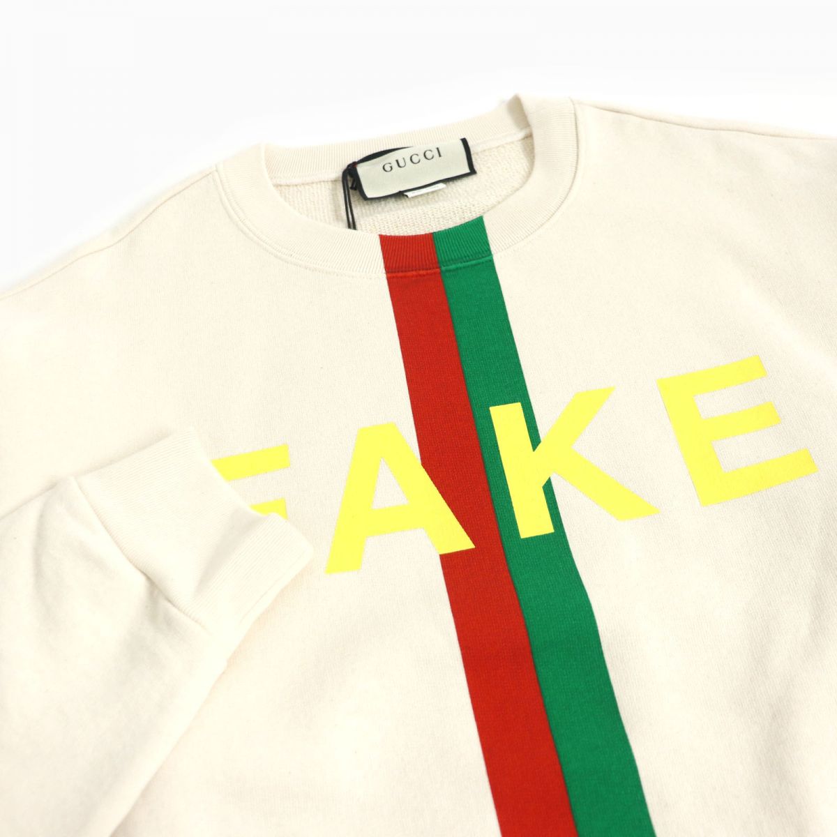 Gucci Cotton Web Line Print Sweatshirt S