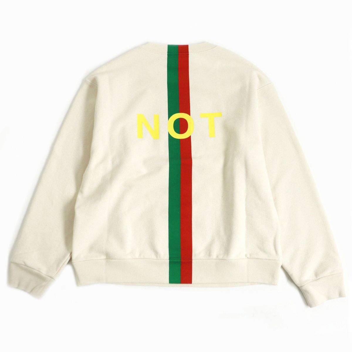 Gucci Cotton Web Line Print Sweatshirt S