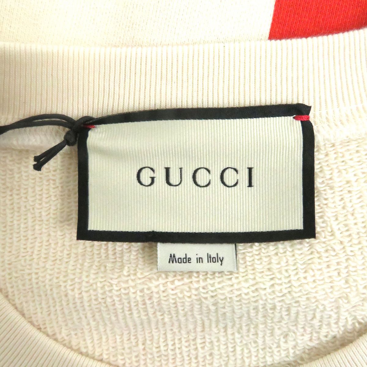 Gucci Cotton Web Line Print Sweatshirt S