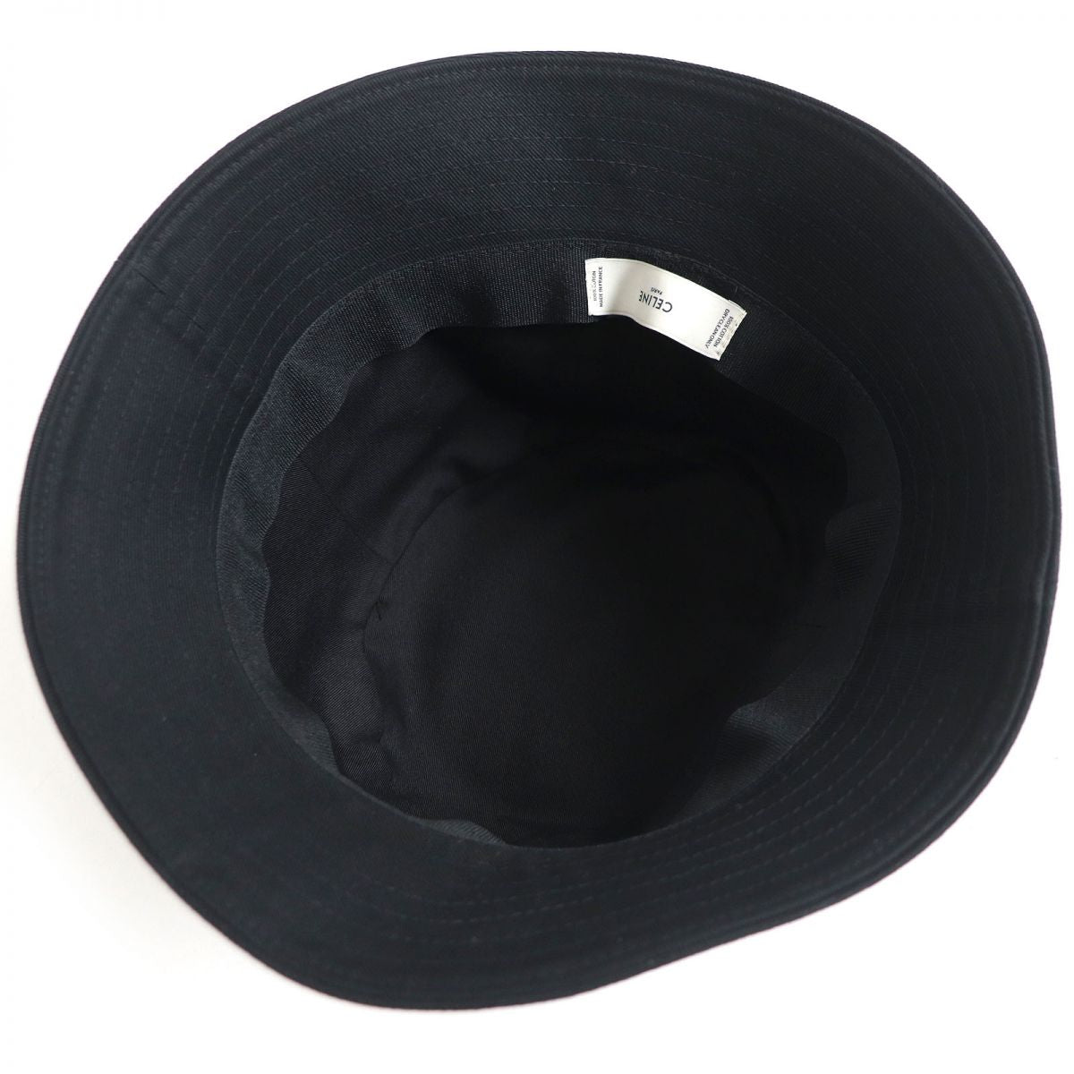 Celine Cotton Bucket Hat Black