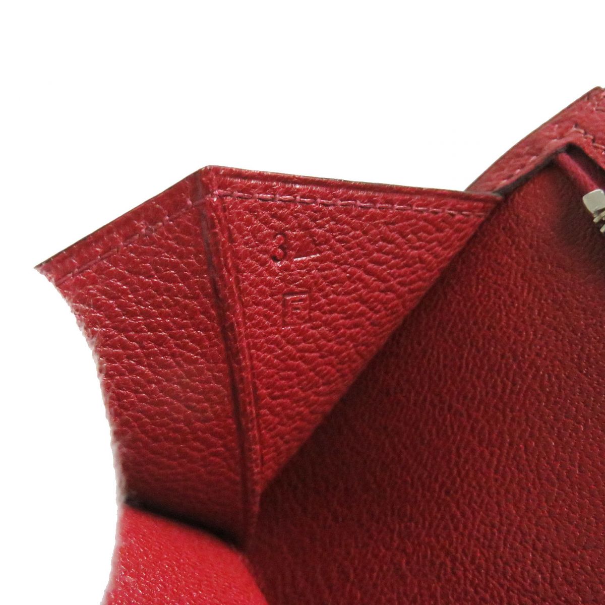 Hermes Bearn Alligator Leather Wallet Rouge