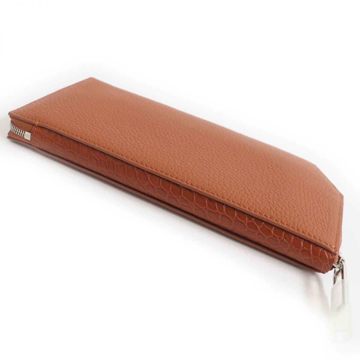 Verso Alligator Taurillon Leather Long Wallet