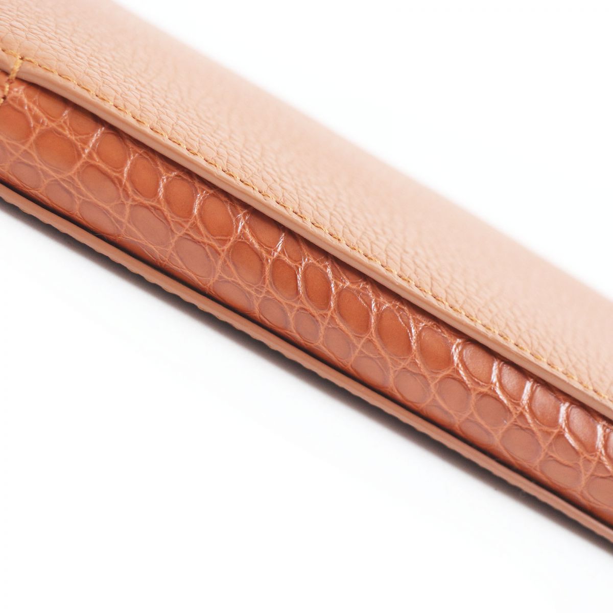 Verso Alligator Taurillon Leather Long Wallet