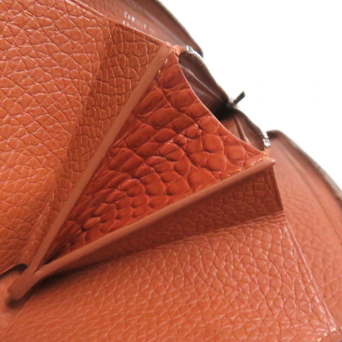 Verso Alligator Taurillon Leather Long Wallet