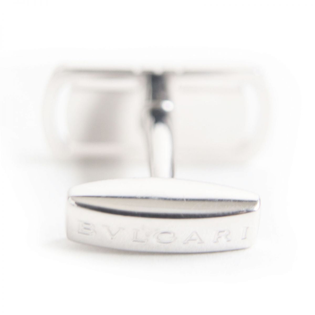 BVLGARI Parentesi AG925 Onyx Cufflinks Silver Black