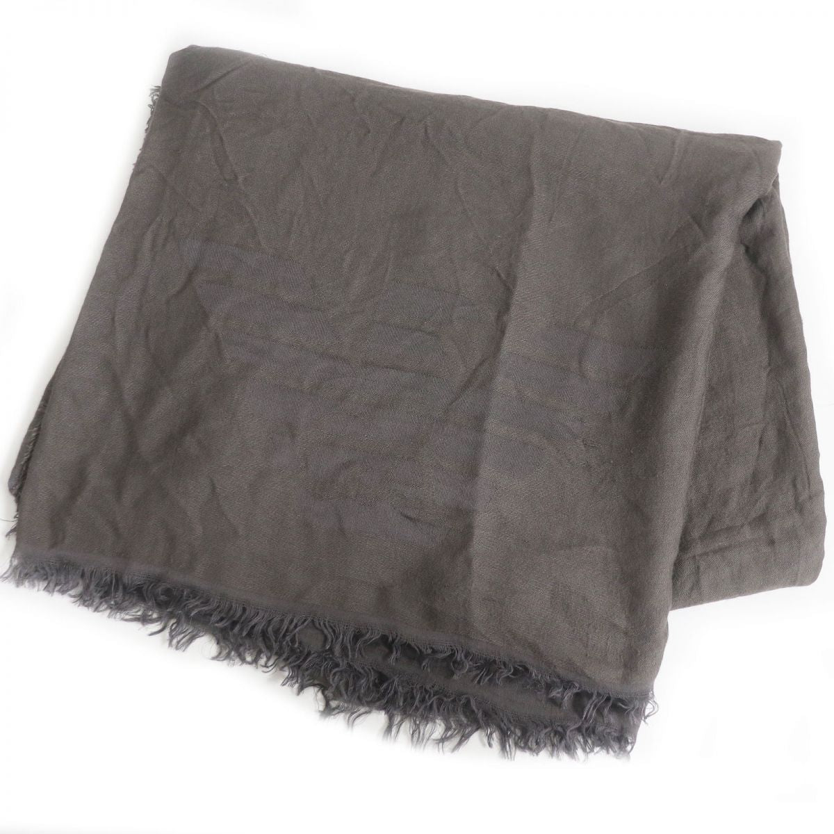 Emporio Armani Eagle Logo Stole Shawl Charcoal