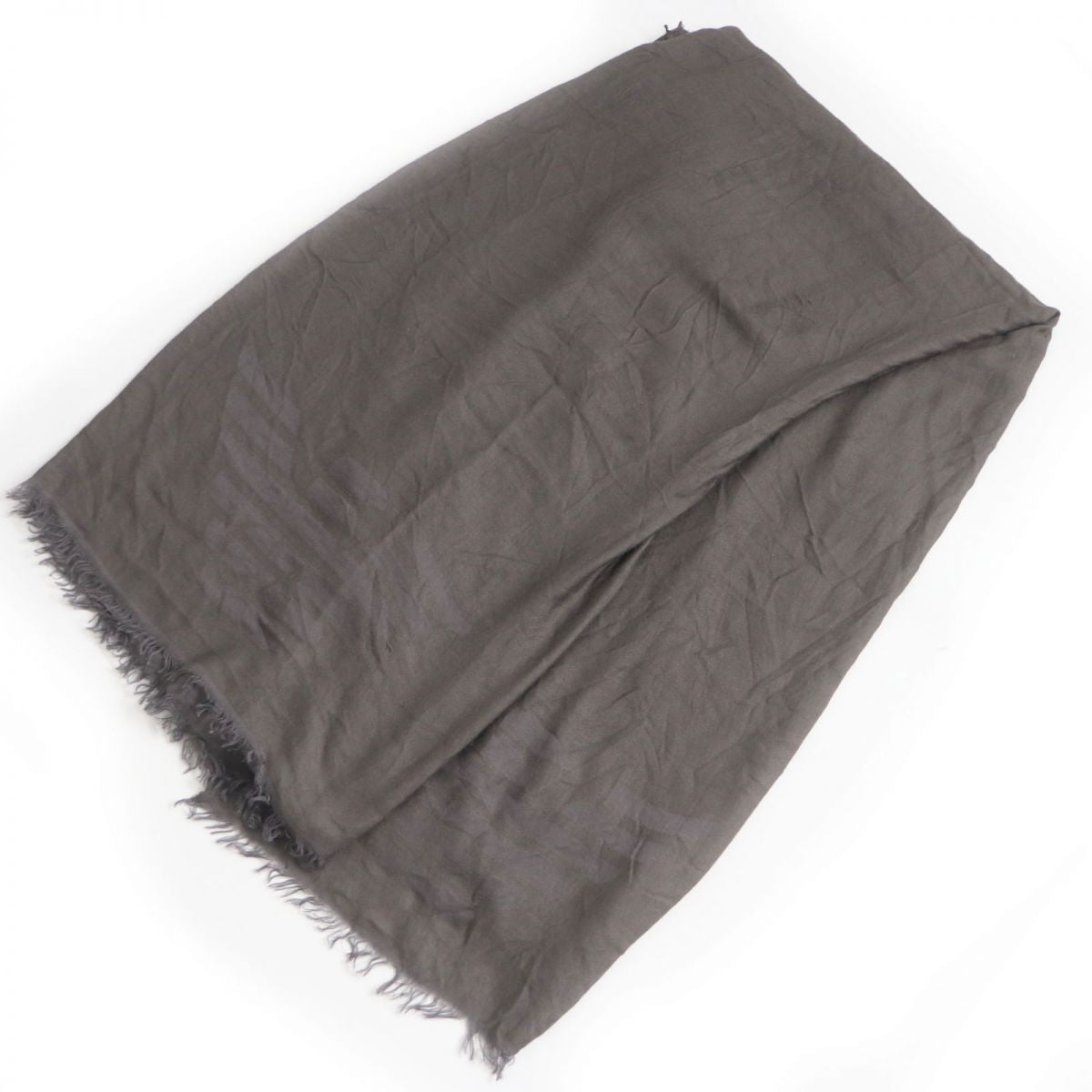 Emporio Armani Eagle Logo Stole Shawl Charcoal