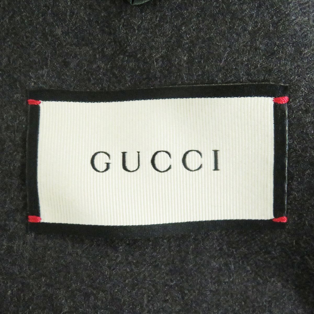 Gucci Wool Logo Emblem Bee Blazer Gray 50