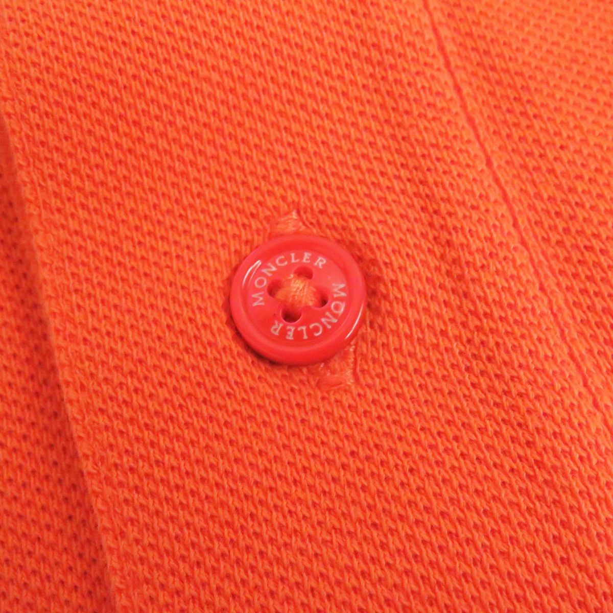 Moncler Cotton XS Polo Shirt Orange