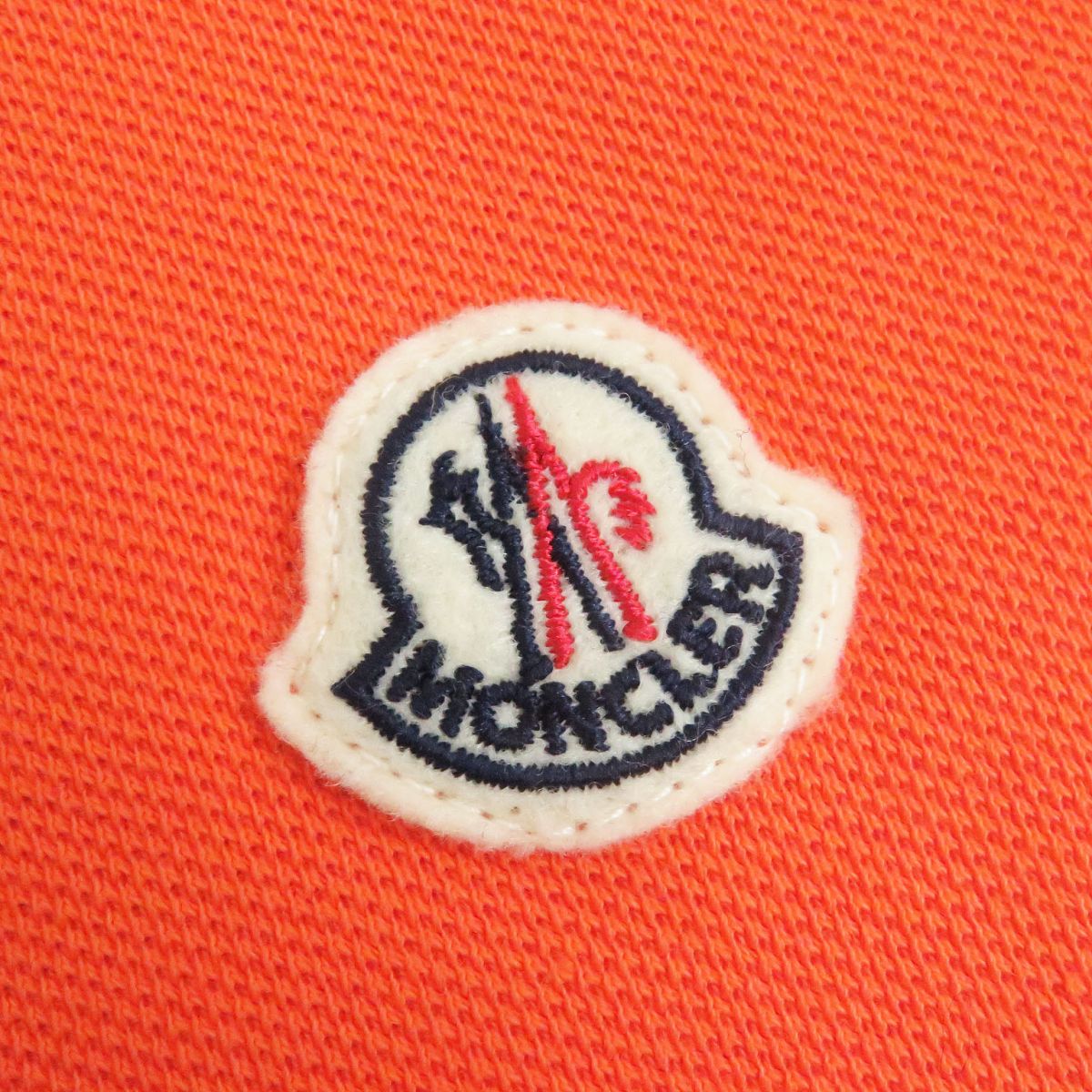 Moncler Cotton XS Polo Shirt Orange