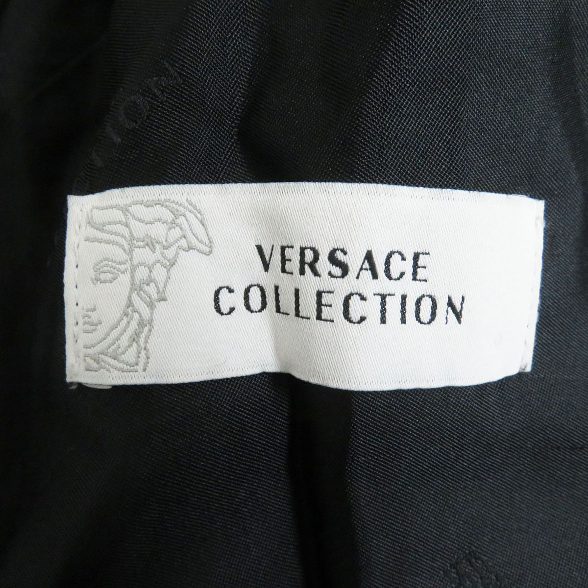 Versace Mohair Alpaca Blend Check Coat Grey 44