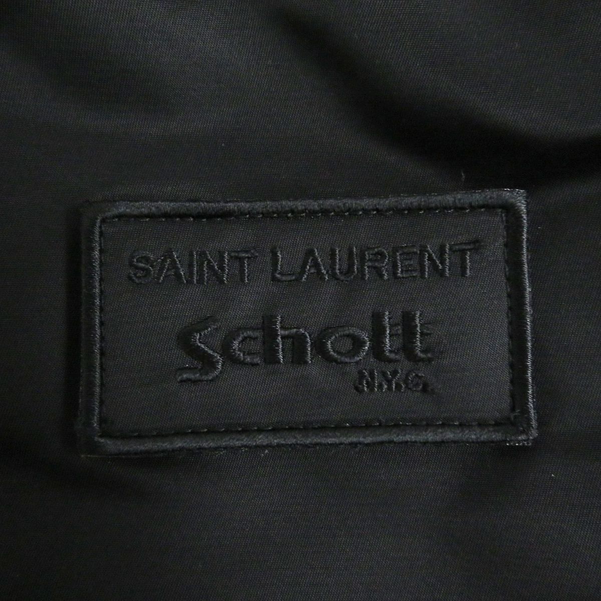 Saint Laurent Sheepskin Hooded Bomber Jacket Black S