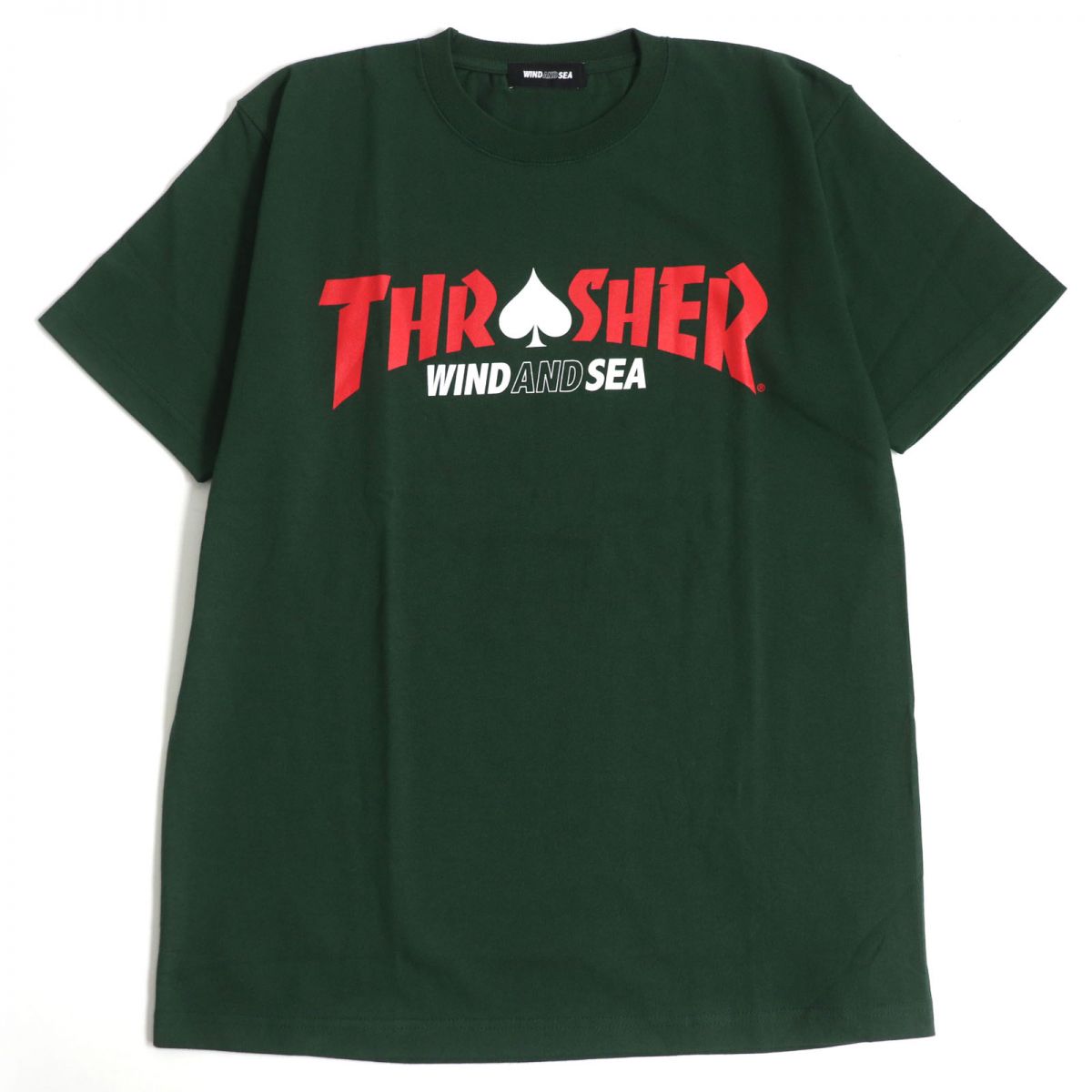 WIND AND SEA Thrasher Logo T-Shirt Green L