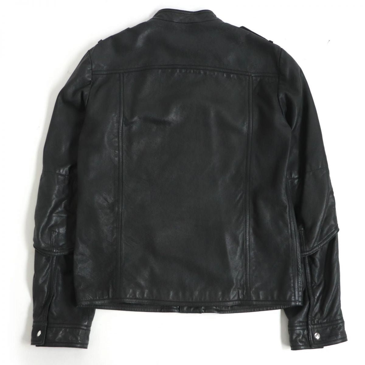 Gucci Leather Jacket Black Size 46