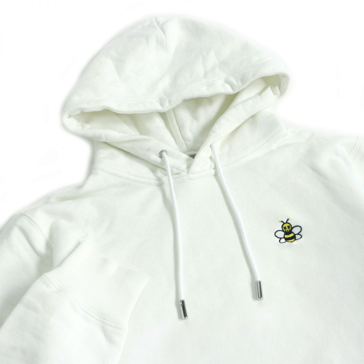 Dior Bee Embroidery Pullover Hoodie White S