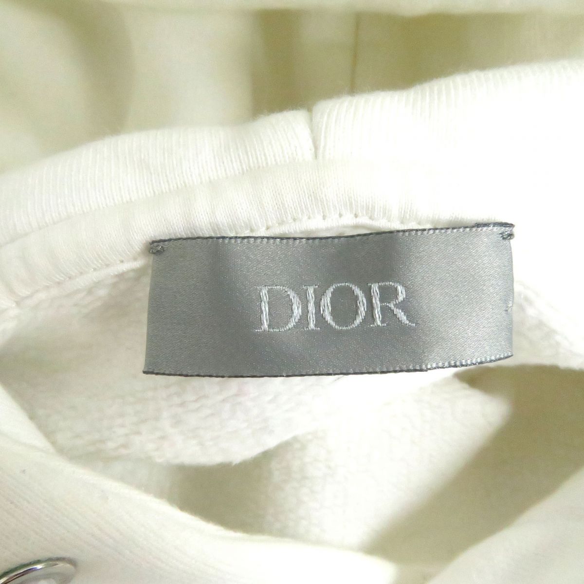 Dior Bee Embroidery Pullover Hoodie White S