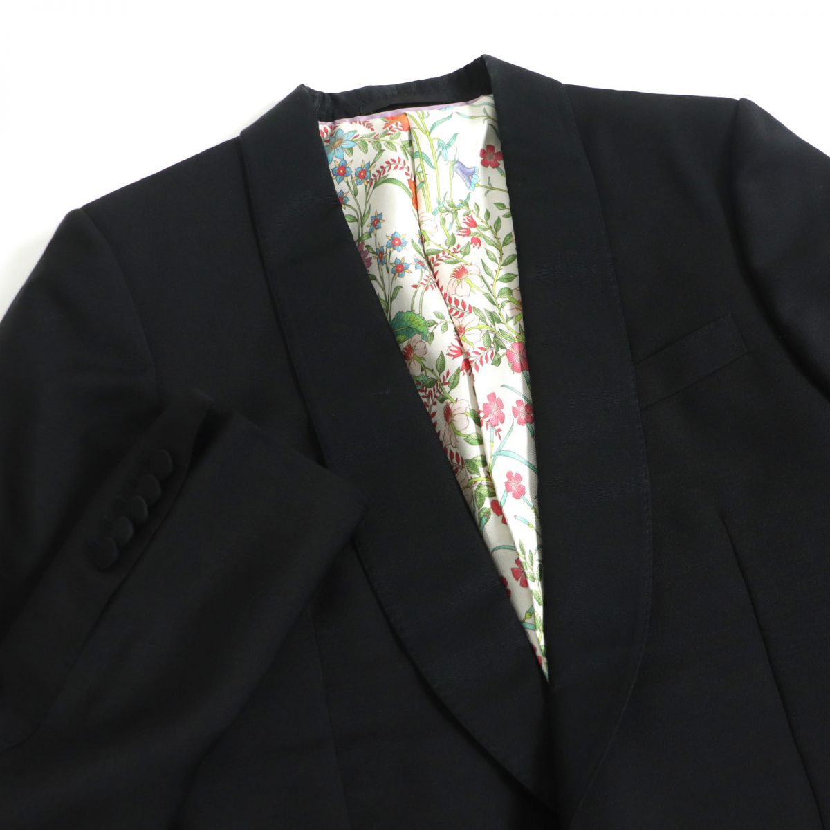 Gucci Cobra Embroidery Mohair Wool Silk Jacket