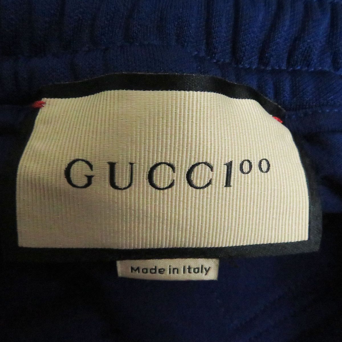 Gucci 100th Anniversary Logo Track Pants Blue M