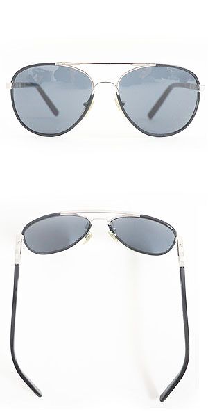 Louis Vuitton Damier Leather Sunglasses Black