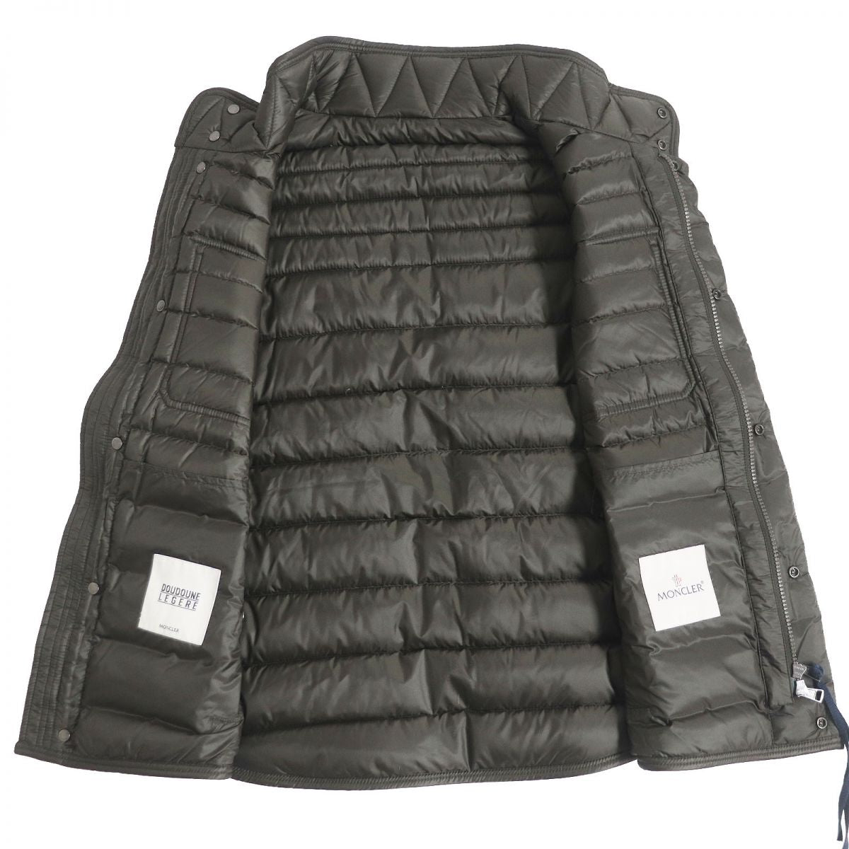 Moncler Ever Gilet Down Vest Khaki Men's