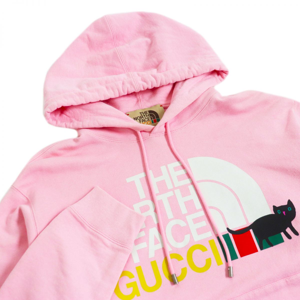 Gucci x The North Face Logo Hoodie Pink M